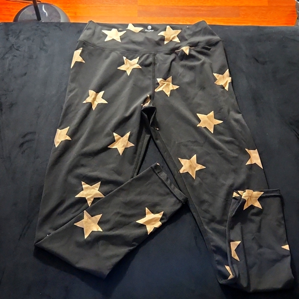 Leggings with gold stars